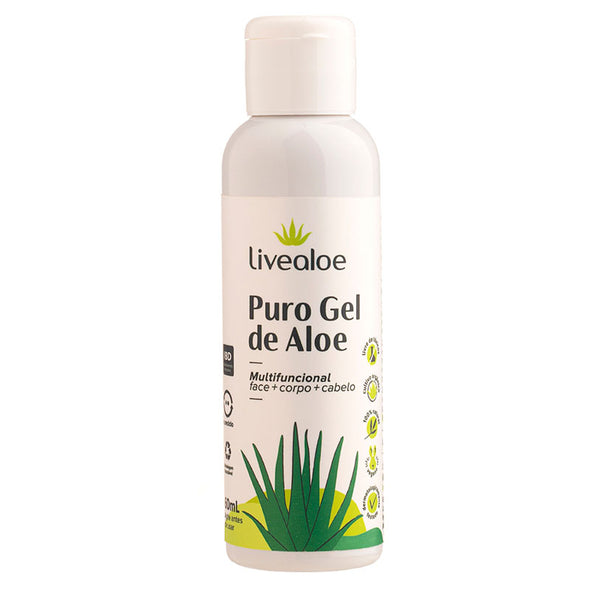 Livealoe Puro Gel de Aloe Vera Natural Multifuncional (Face, Corpo e Cabelo)