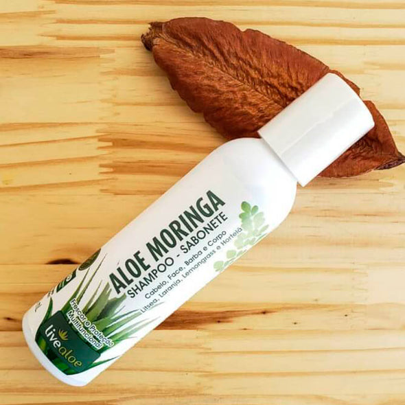 Livealoe Shampoo e Sabonete Natural Multifuncional Aloe Moringa